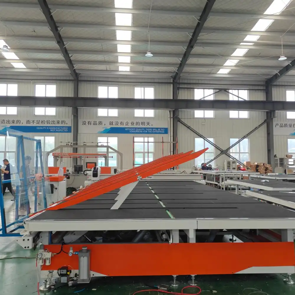 Key components of an auto glass cutting line machine